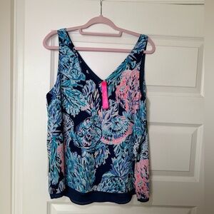 Lilly Pulitzer Florin Reversible Tank Top - Size Large